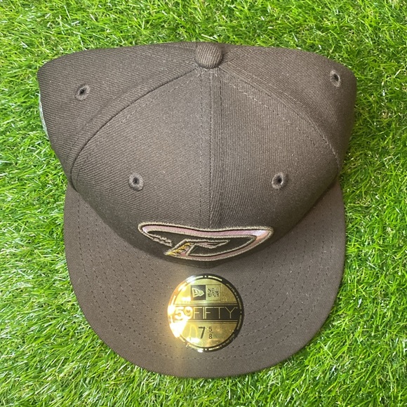 Hat Club Exclusive New Era 59fifty Arizona DBACKS Patch Hat *spumoni* Size 7 5/8 - Picture 3 of 3